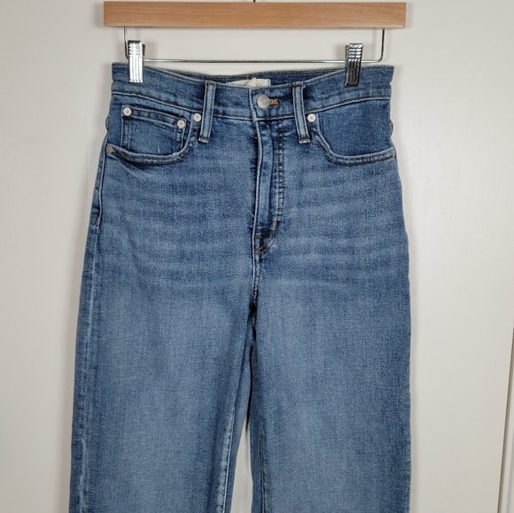 Madewell Slim Wide Leg Crop Jeans Size 25 - Picture 3 of 11